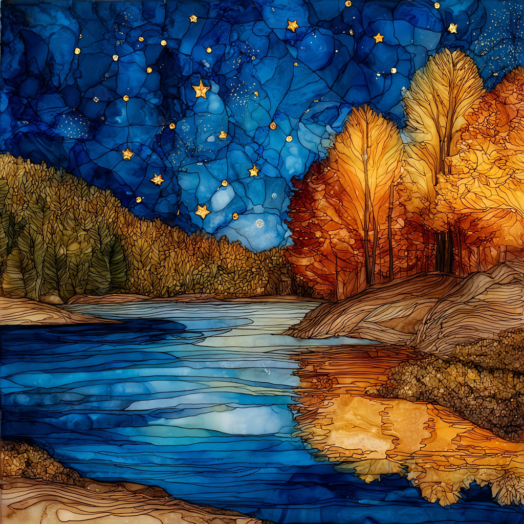 Bigelow Hollow Pond — ceramic art tile