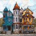 the Cape May Victorian — ceramic art tile