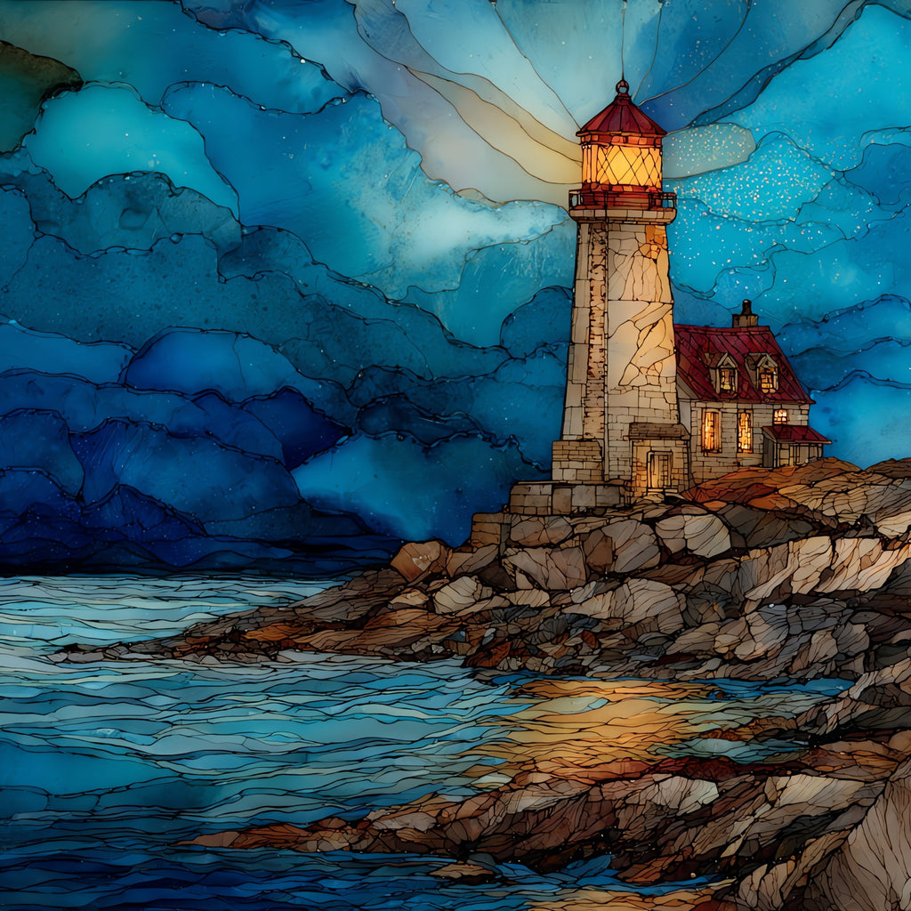 Castle Hill Lighthouse on — ceramic art tile