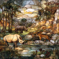 the Bronx Zoo Wild Asia exhibit — ceramic art tile