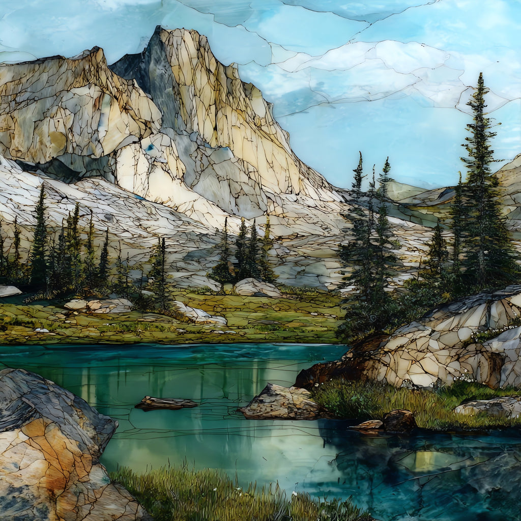 Lake Marie — ceramic art tile