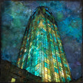 the First National Bank tower — ceramic art tile
