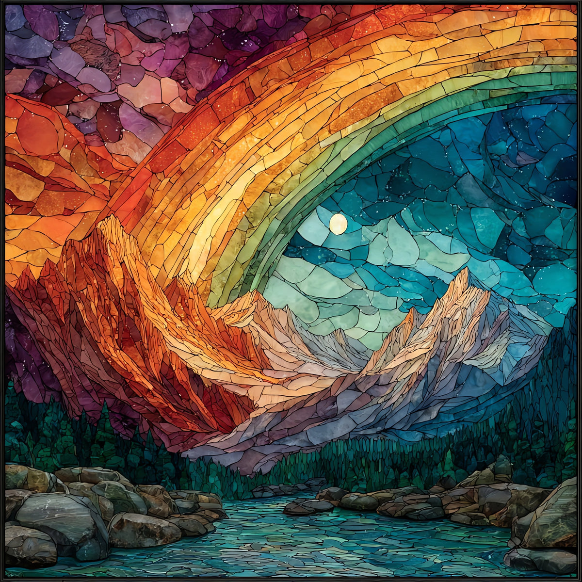 a Zion rainbow after — ceramic art tile