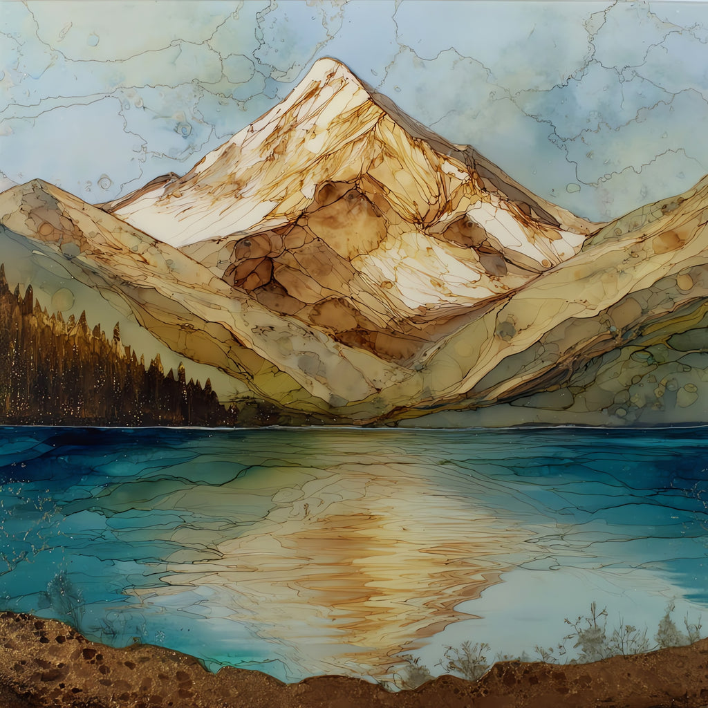 Mount Elbert highest peak Sawatch Range — ceramic art tile