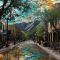 Boulder Pearl Street Front Range — ceramic art tile