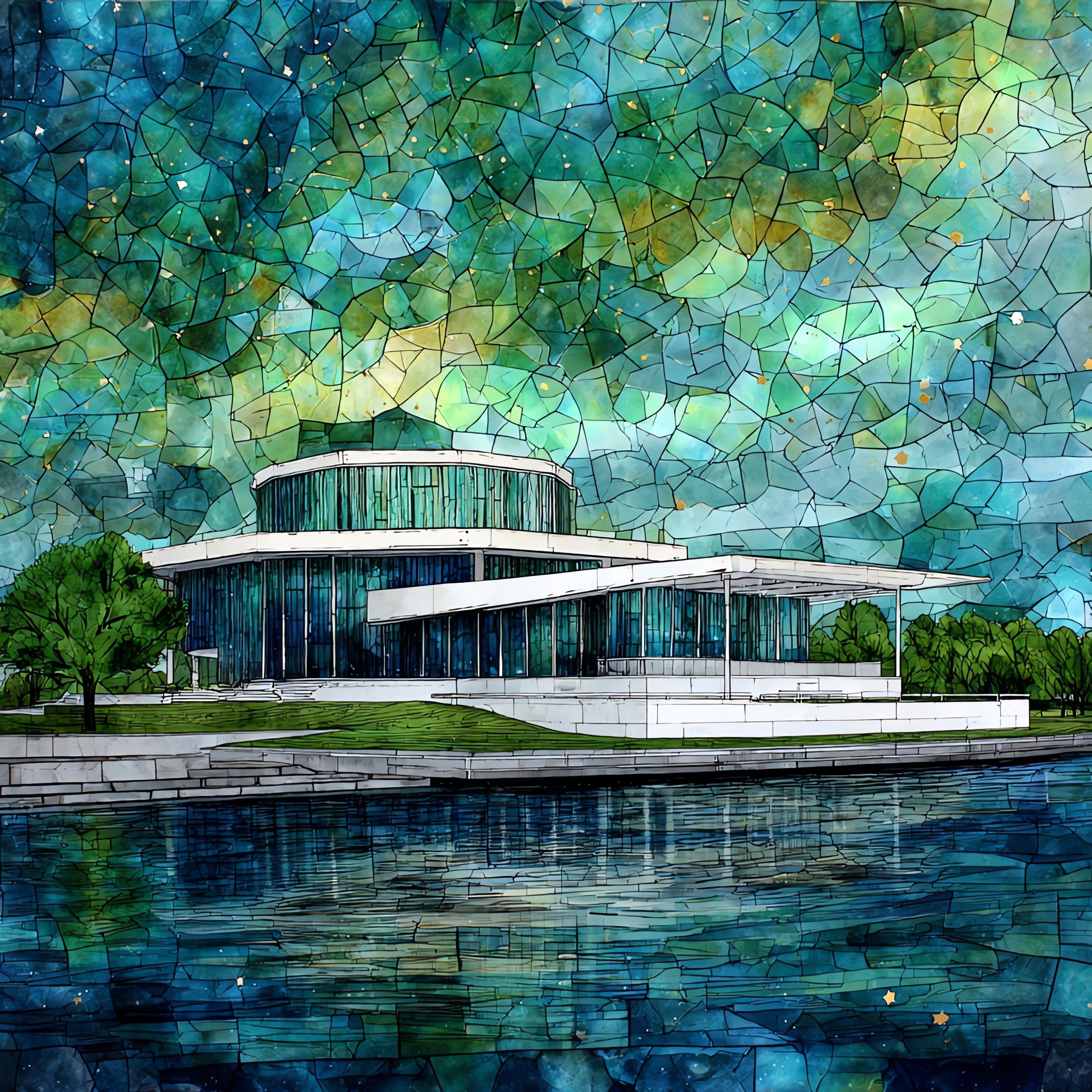 the Gerald R — ceramic art tile