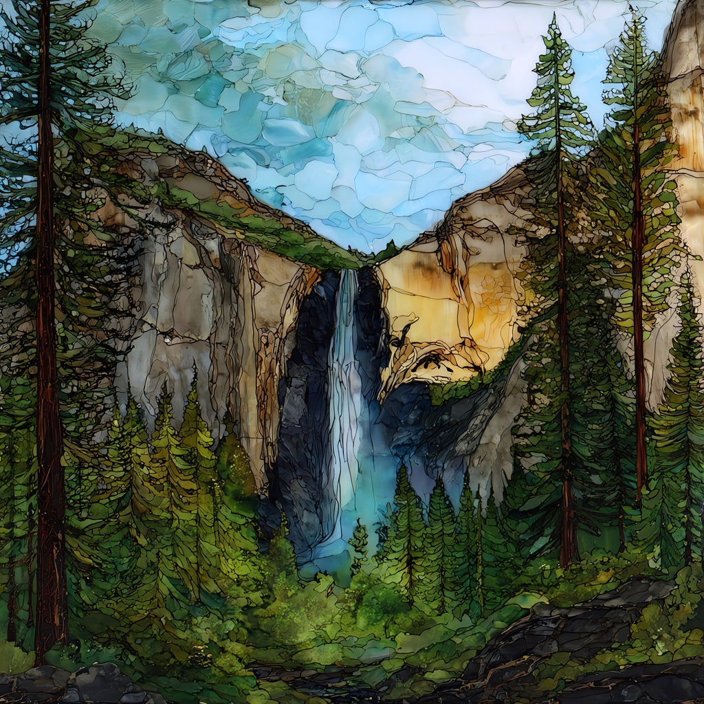 Bridalveil Fall — ceramic art tile