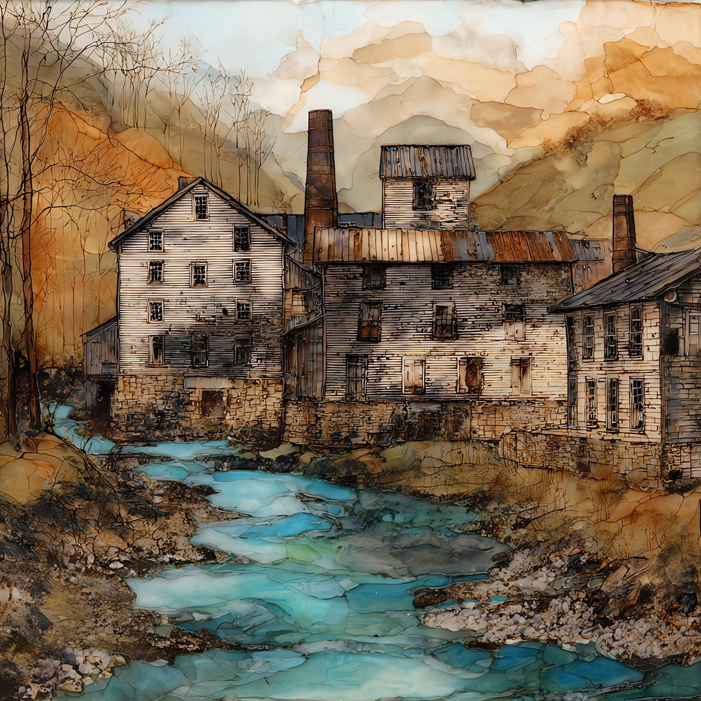 the George Dickel Distillery — ceramic art tile