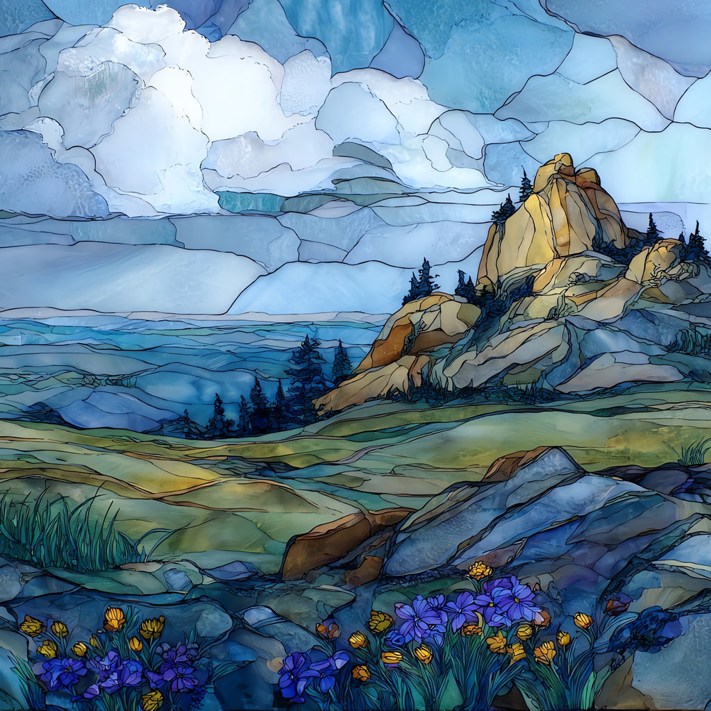 Mount Scott summit overlook — ceramic art tile