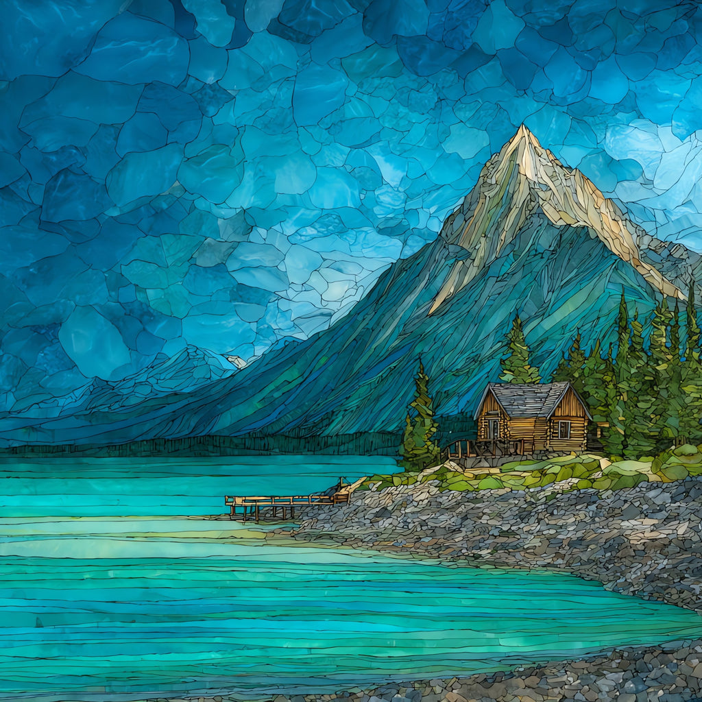 Tanalian Mountain — ceramic art tile