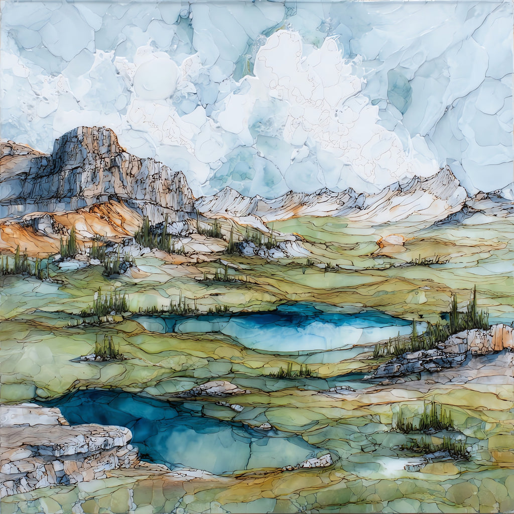 the Hellroaring Plateau in — ceramic art tile