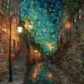 Snake Alley — ceramic art tile