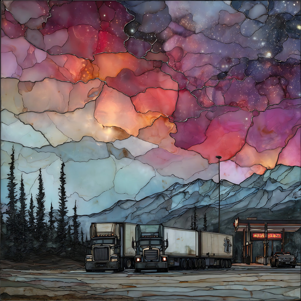 Coldfoot truckstop — ceramic art tile