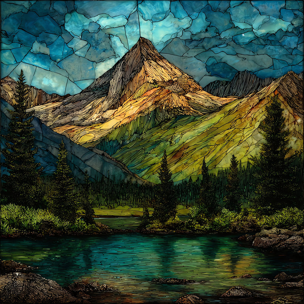 Trapper Peak — ceramic art tile