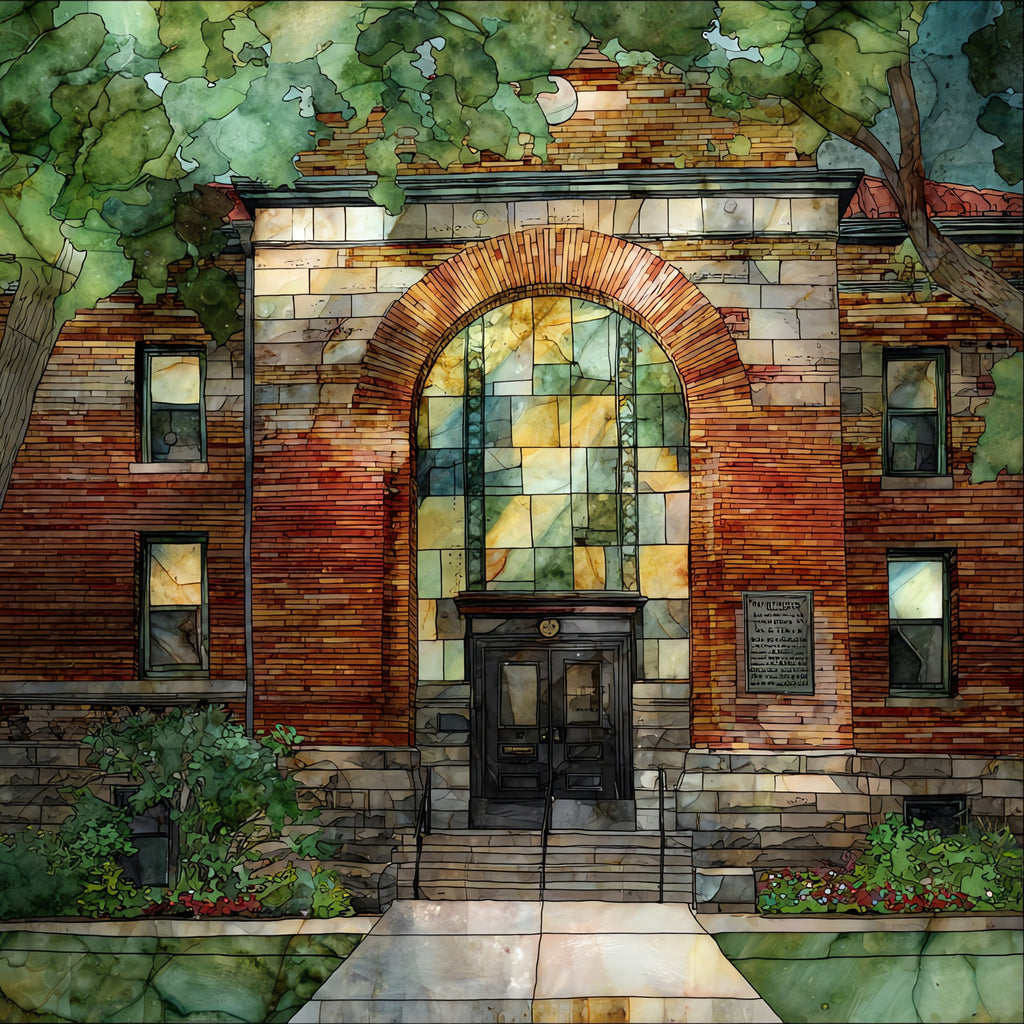 the Brown v Board of Education — ceramic art tile