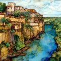 Laguna Atascosa ocelot in — ceramic art tile