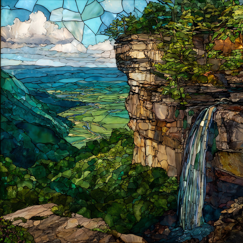 Lover's Leap — ceramic art tile