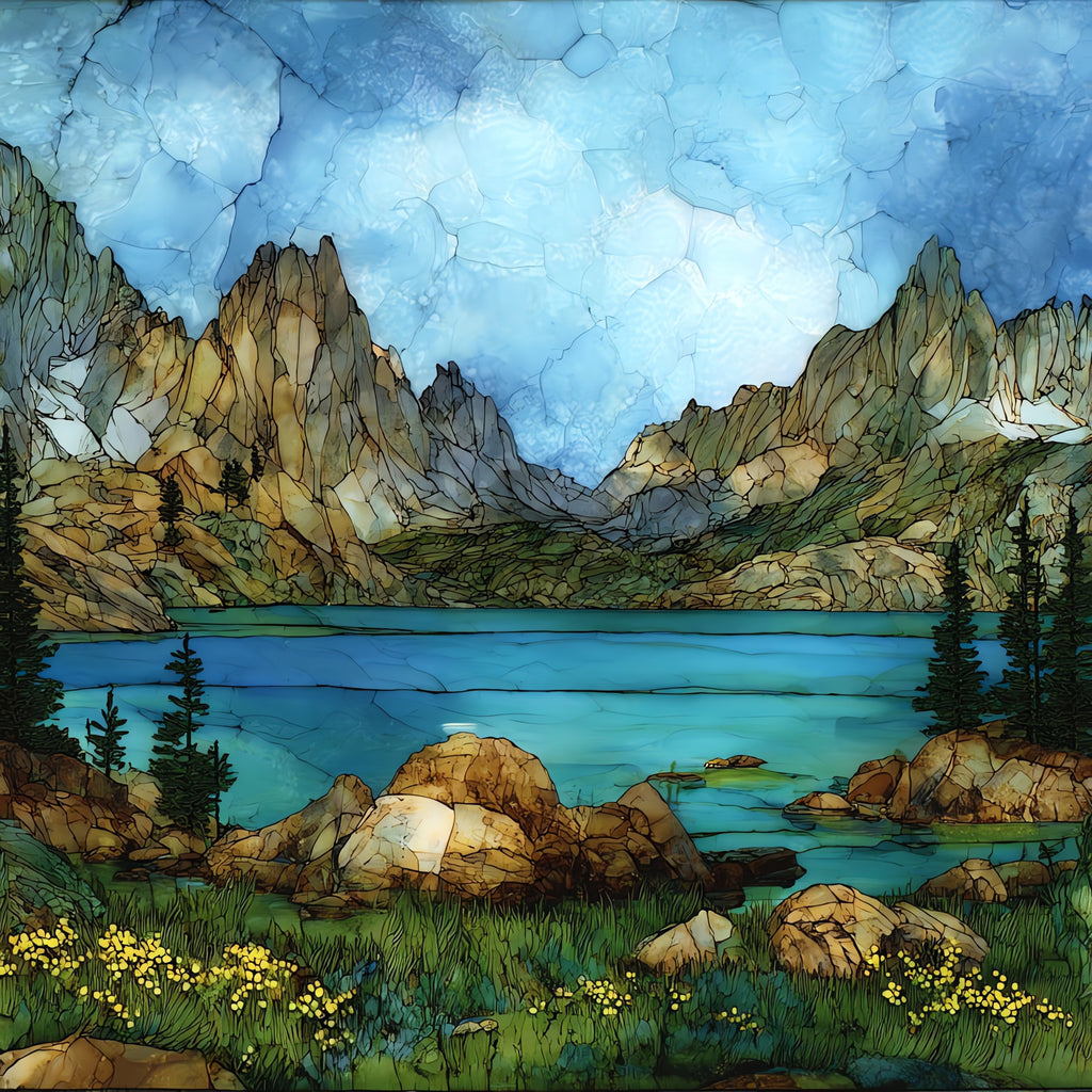 Quartz Mountain State Park — ceramic art tile