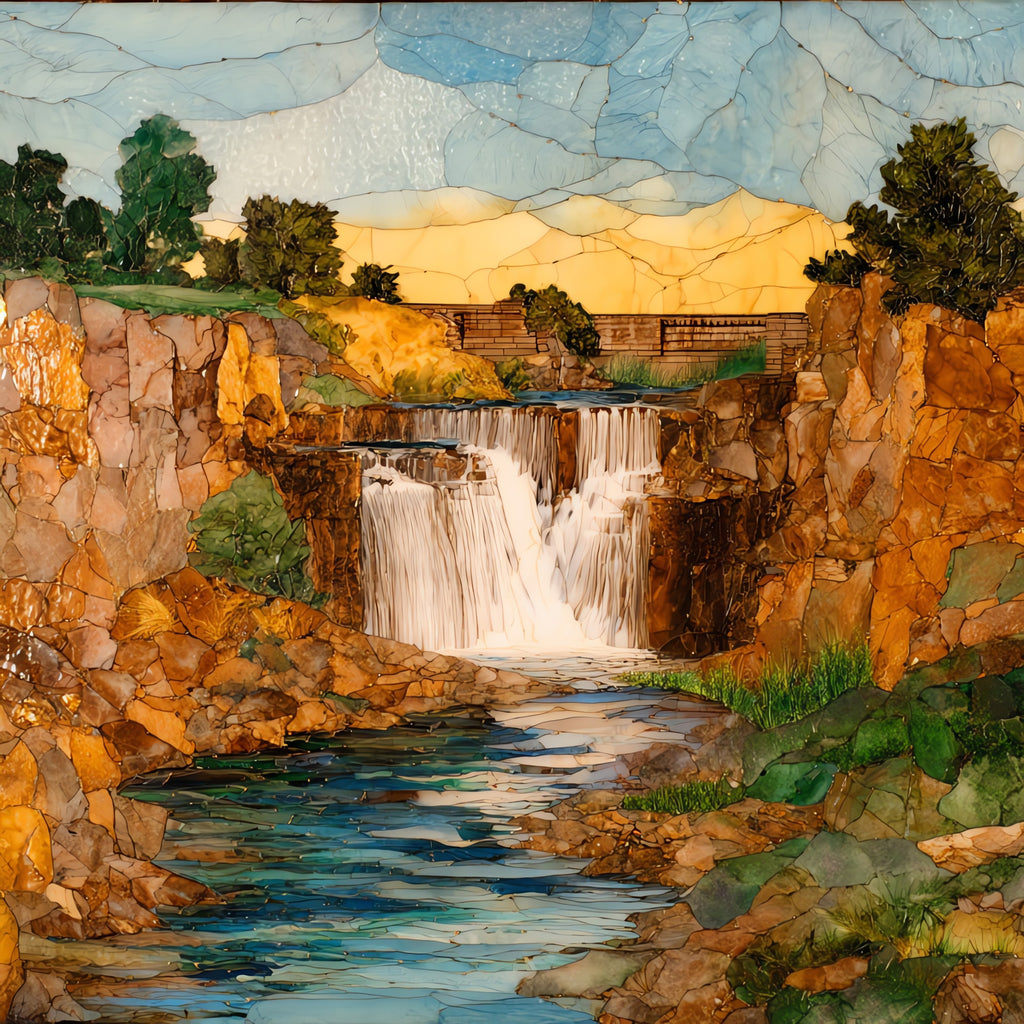 Quanah Parker statue panhandle — ceramic art tile