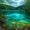 Crystal Lake — ceramic art tile