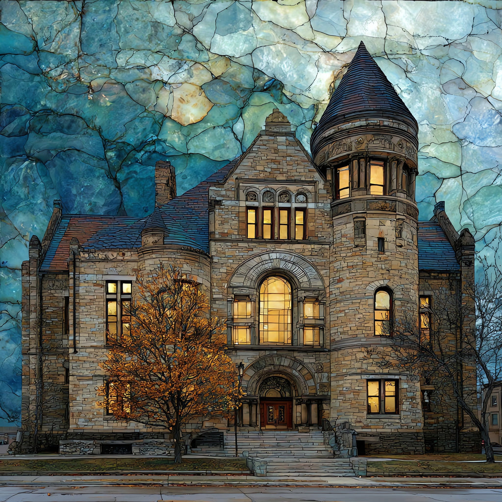 Magnolia Market silo Waco — ceramic art tile