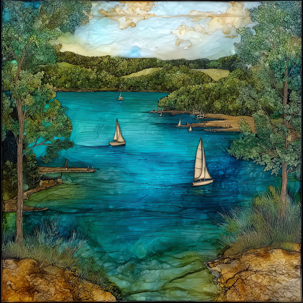 Claytor Lake State Park — ceramic art tile