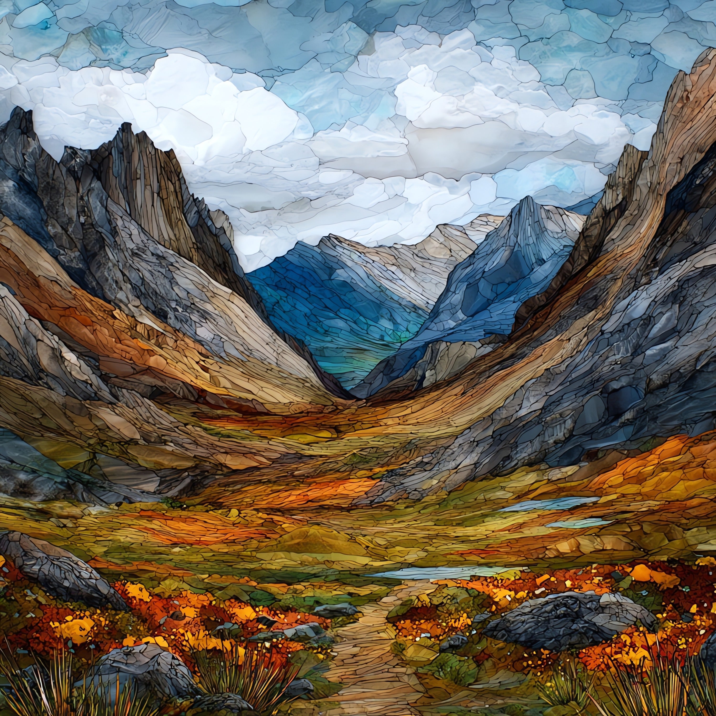 Skolai Pass — ceramic art tile