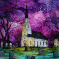 the Old First Church — ceramic art tile