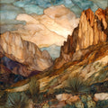 Mitchell Caverns — ceramic art tile