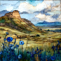 the Scotts Bluff summit — ceramic art tile