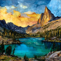 Crystal Crag — ceramic art tile