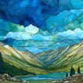 Cottonwood Pass paved summit Sawatch Range — ceramic art tile