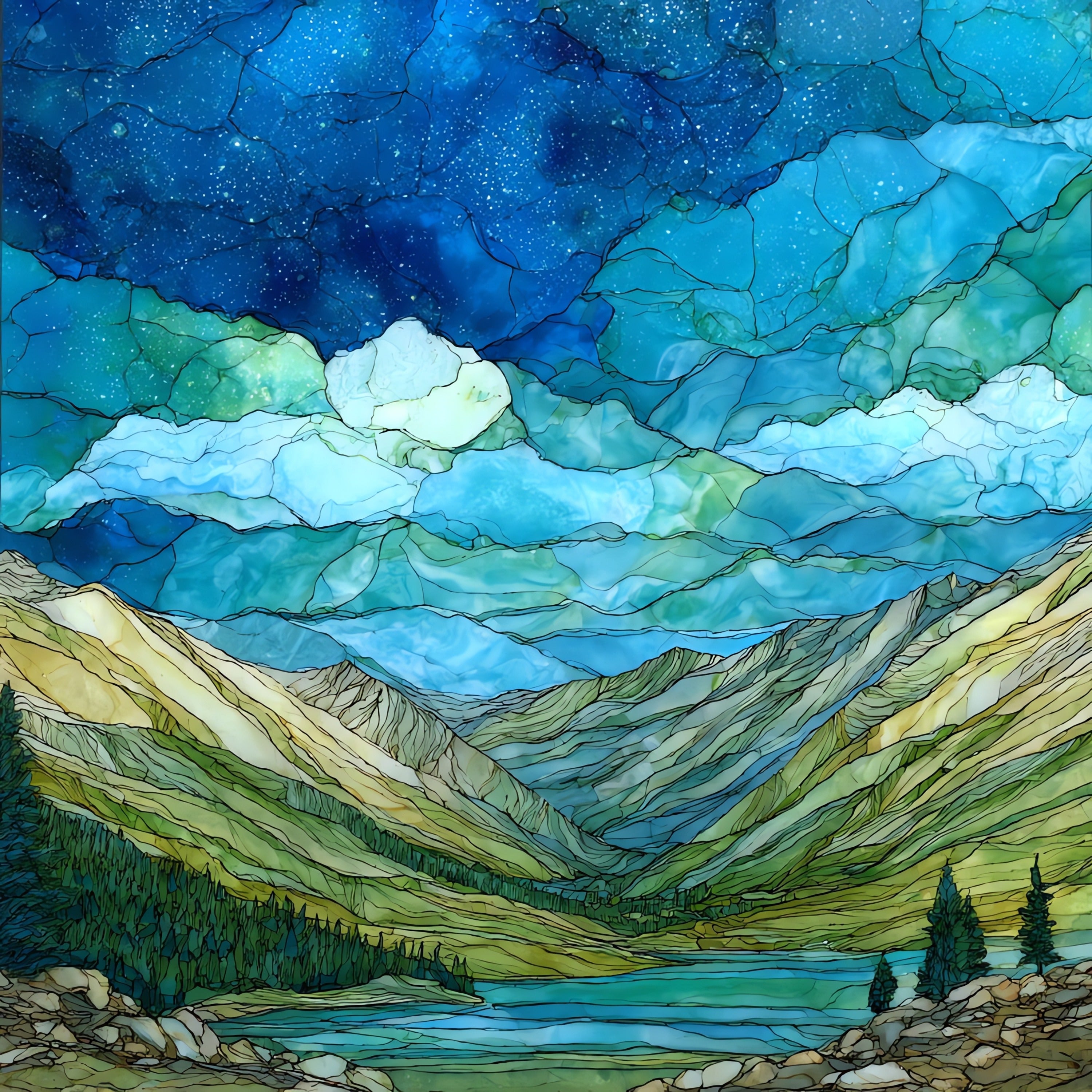 Cottonwood Pass paved summit Sawatch Range — ceramic art tile