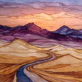 Mesquite Flat Dunes — ceramic art tile