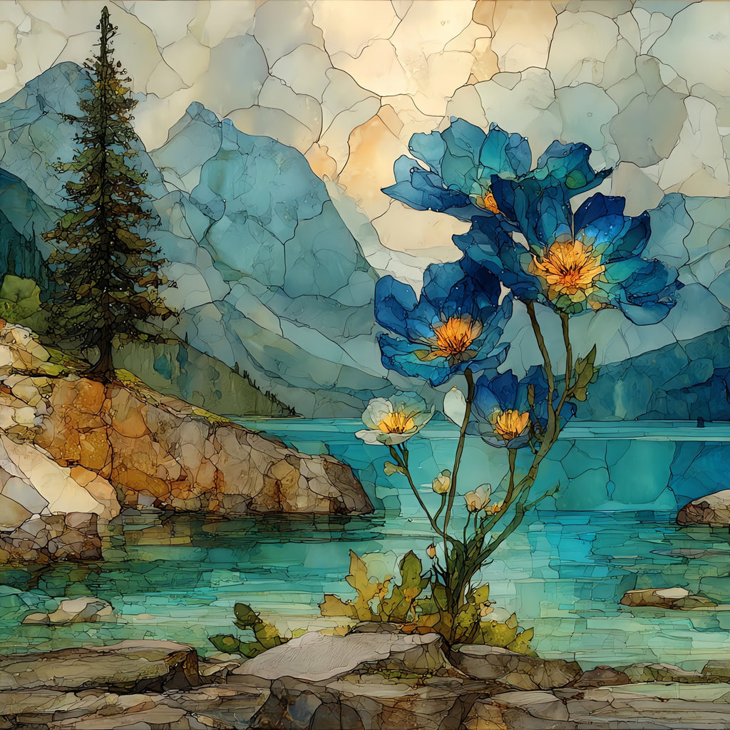 Glacier National Park climate — ceramic art tile