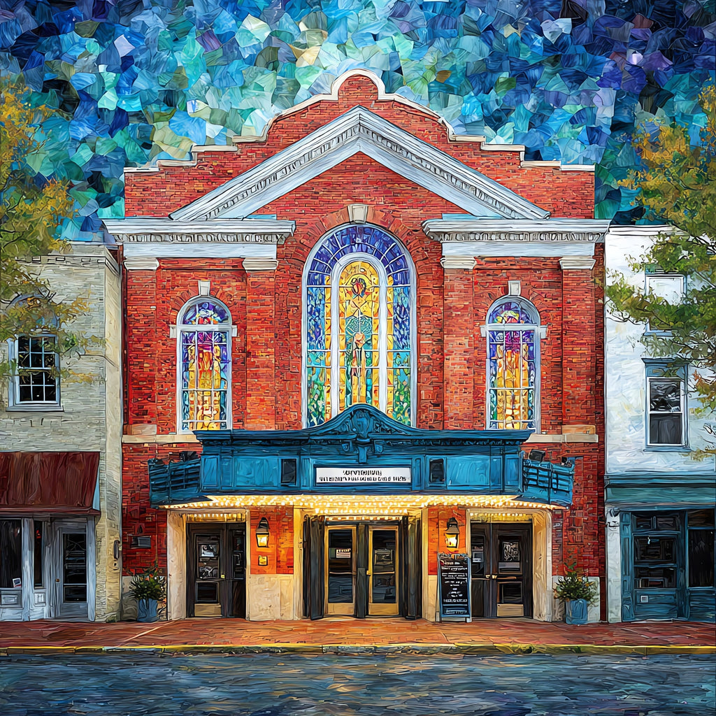 the Abingdon Barter Theatre — ceramic art tile