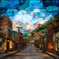 Victor mining town Front Range — ceramic art tile