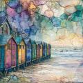 the brightly painted Victorian — ceramic art tile
