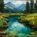 Tuolumne Meadows Soda Springs — ceramic art tile