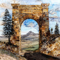 the Roosevelt Arch — ceramic art tile