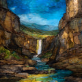 Shell Falls — ceramic art tile