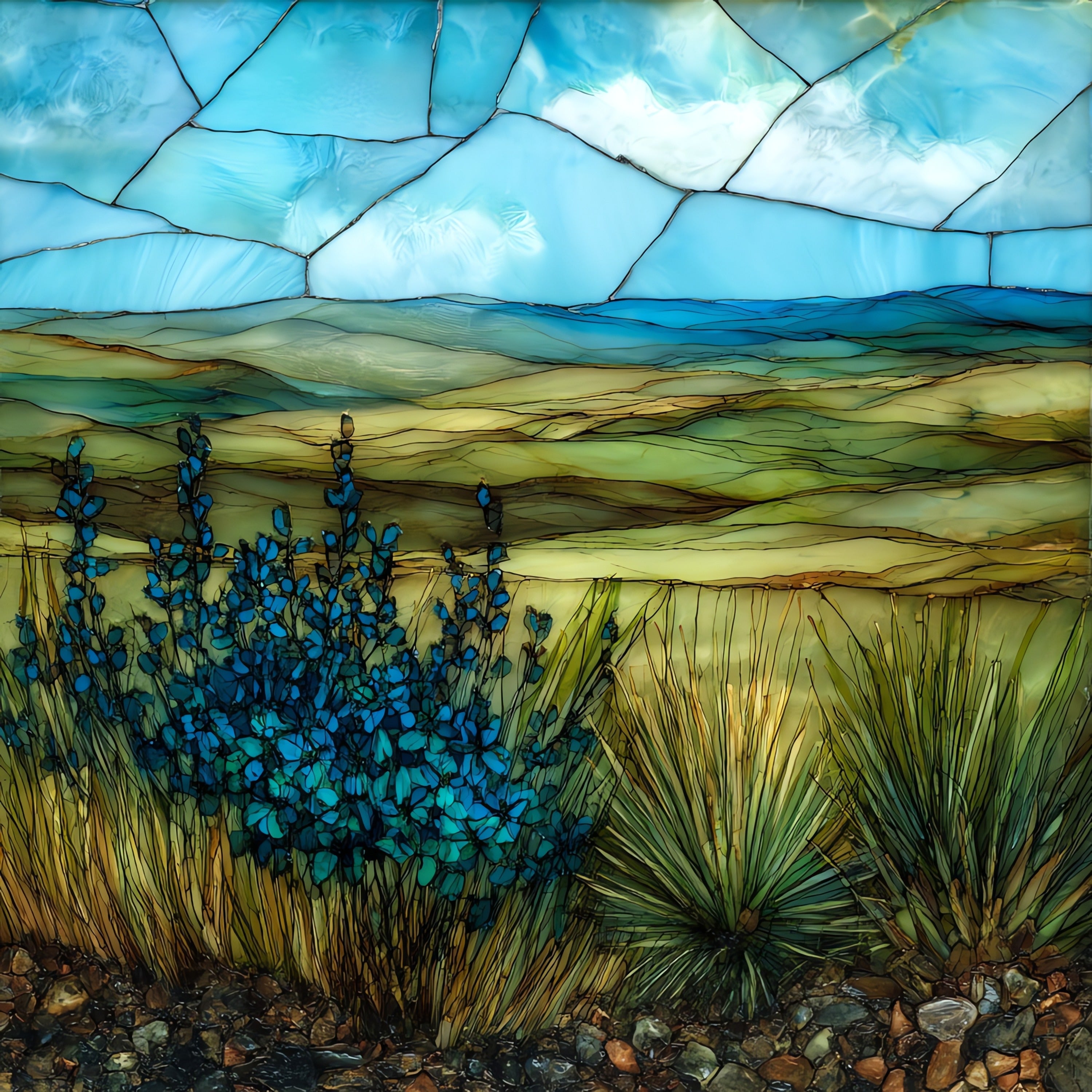the Coteau des Prairies — ceramic art tile