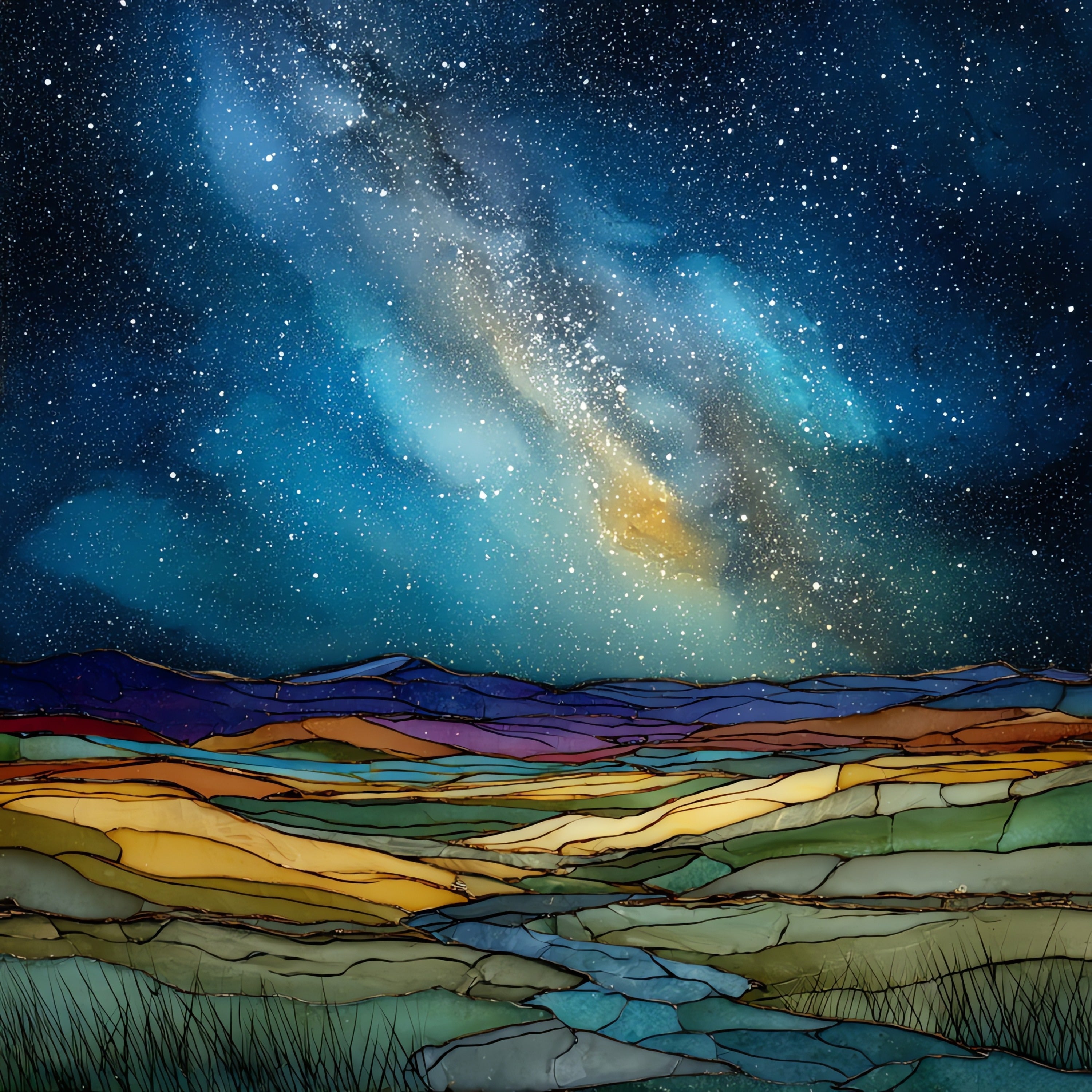 the Loess Hills — ceramic art tile