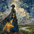 the Dignity statue — ceramic art tile