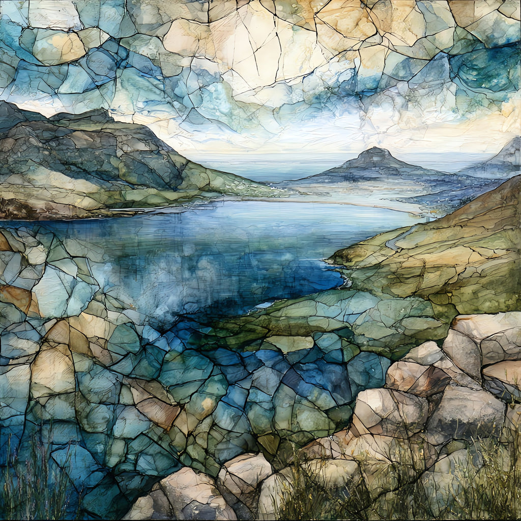 the summit view — ceramic art tile