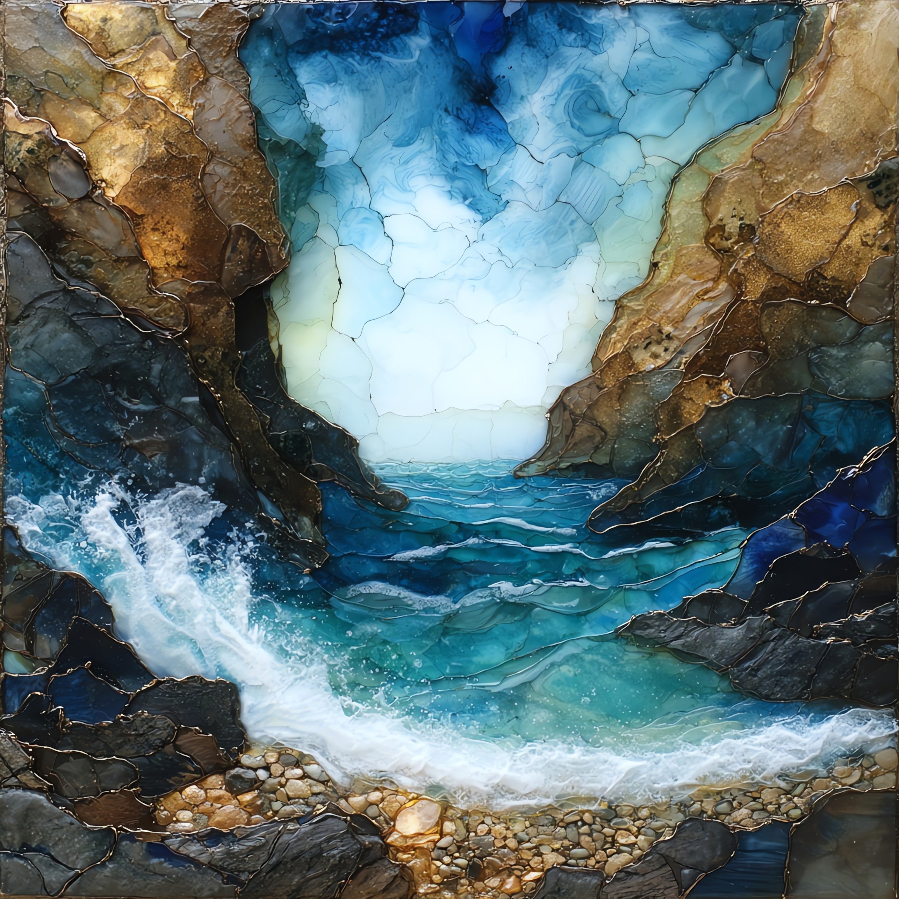 Devils Punchbowl — ceramic art tile