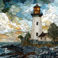 the Avery Point lighthouse — ceramic art tile