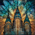 the Chrysler Building crown — ceramic art tile