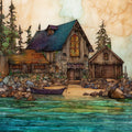 the North House Folk School in — ceramic art tile