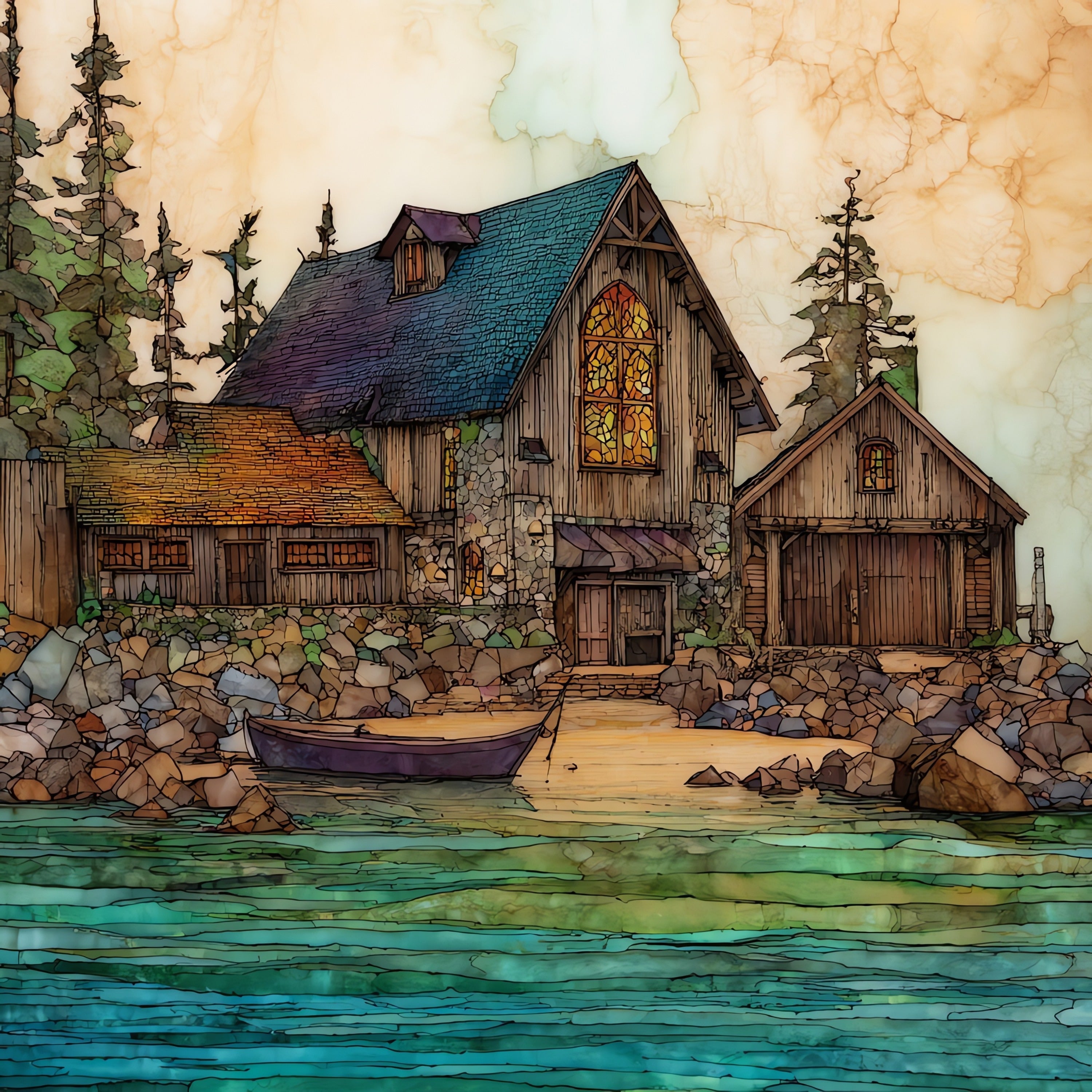 the North House Folk School in — ceramic art tile